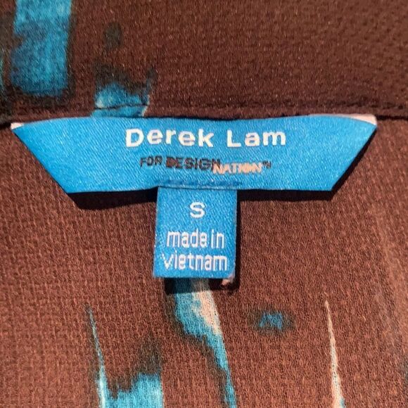 Derek Lam for Design Nation geo print semi sheer blouse, small, new - Picture 7 of 7